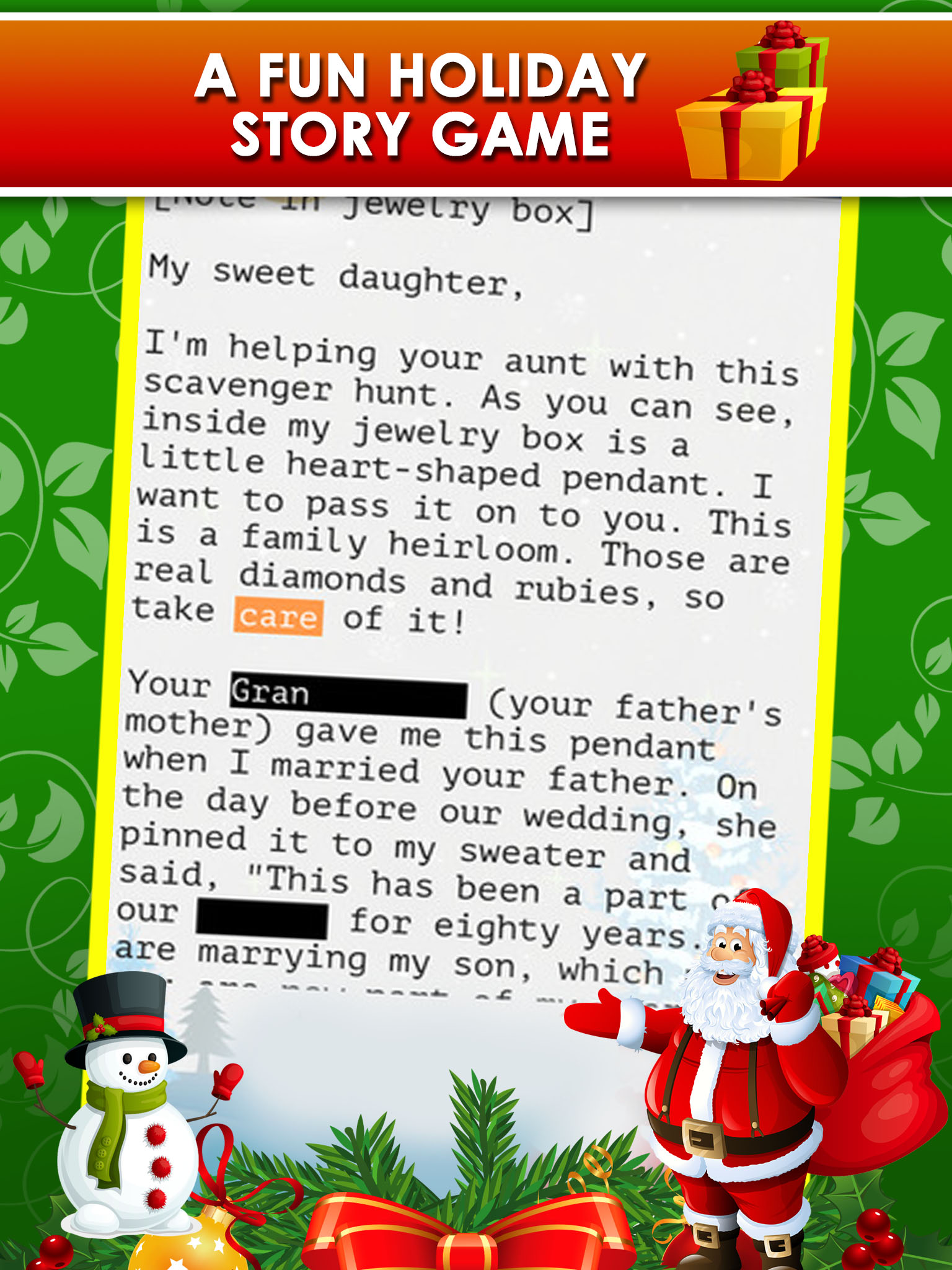 Episode Mystery Interactive Story - choose your love christmas games for girl teens!