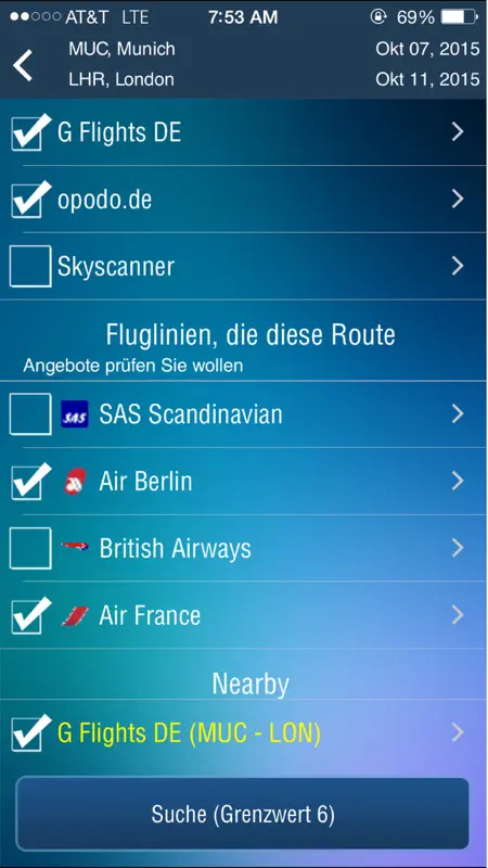 Flughafen München - Tracker screenshot 4 of 5