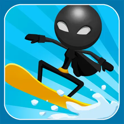 A Superhero Stickman Run - Amazing Mountain Snowboard Racer Читы