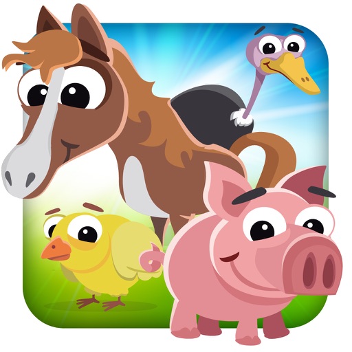 Animal Hay Farm: Kids Puzzle icon
