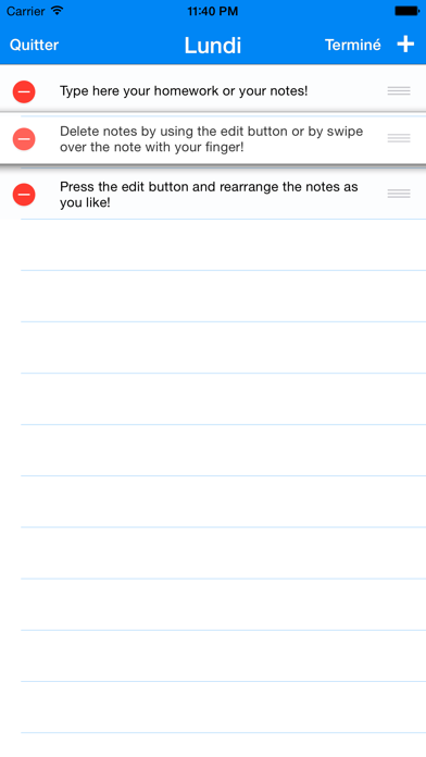 Screenshot #3 pour Horaires des Cours