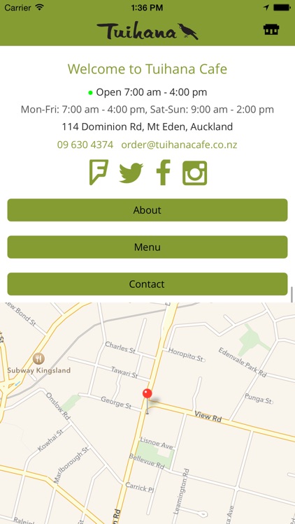 Tuihana Cafe. Foodstore.