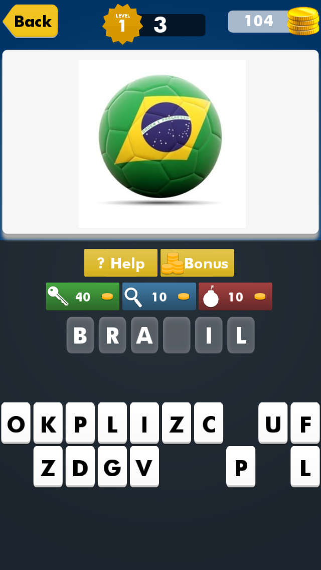 A 2014 Guess The World Football Soccer Cup Team Flag Quiz Trivia screenshot 1