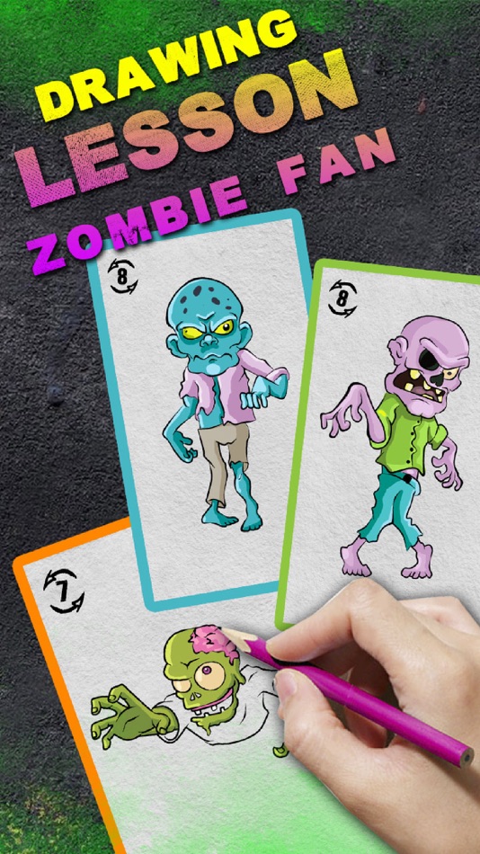 #3. Drawing Lesson Zombie Fan (iOS) 由: Mariya Ivanova