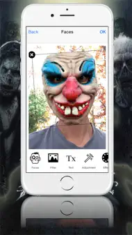 Mask Booth - Transform into a zombie, vampire or scary clown iphone bilder 3