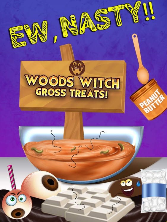 Woods Witch Gross Treats Maker - The Best Nasty Disgusting Sweet Sugar Candy Cooking Kids Games for iPad