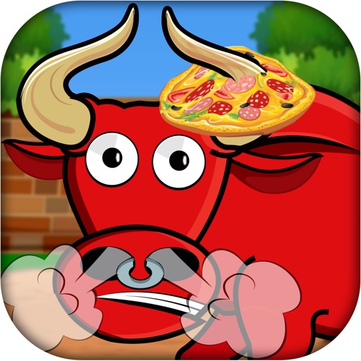 Red Raging Bull Mayhem - Hungry Animal Feeding Game icon