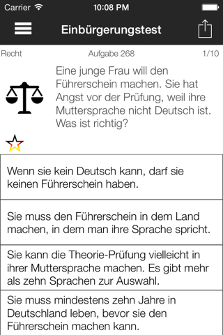 Einbürgerungstest 2015 - "Leben in Deutschland" Offiziell screenshot 4