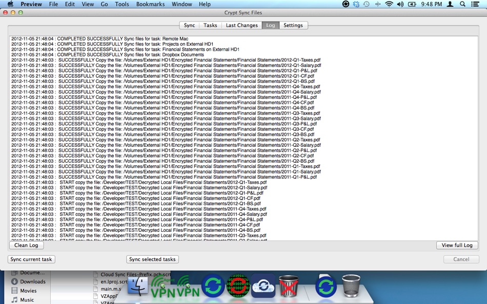 #5. Crypt Sync Files (macOS) 由: VADIM ZYBIN