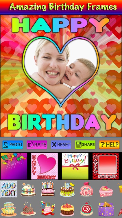 Birthday Frames and Stickers