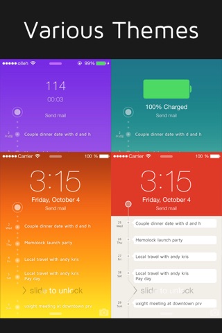MemoLock - Notes on the lock screen, schedule screenshot 3