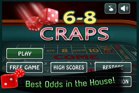 6-8 Craps Deluxe - Hot Dice Pro Shooter FREE screenshot 2