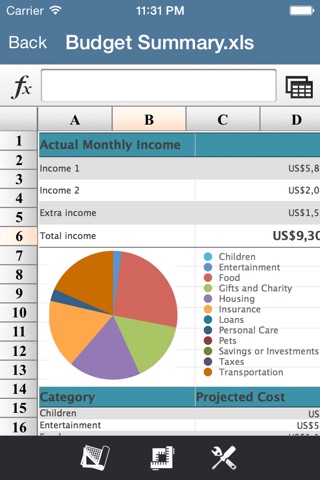 Super Spreadsheet-Compatible with MS Excel FREE screenshot 3
