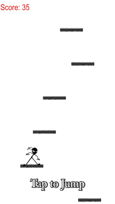 Screenshot #1 pour Amazing stickman ninja jump - quick climb to sky free