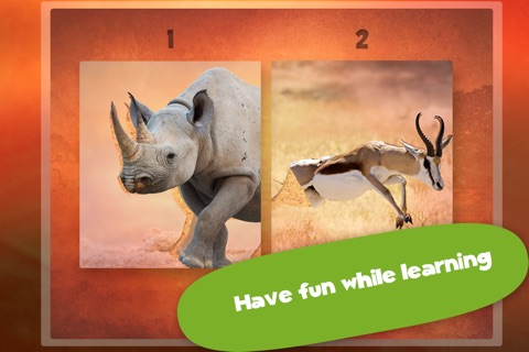 Play with Wildlife Safari Animals Jigsaw Game photo for toddlers and preschoolers screenshot 2