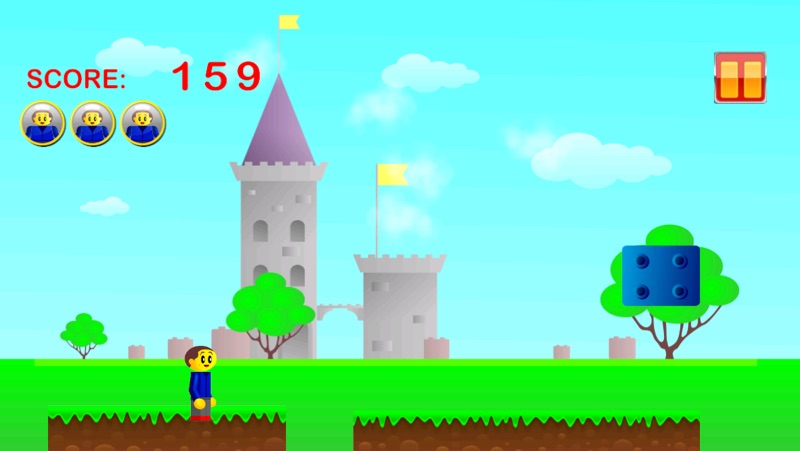 RGB Man Express Run - Red Blue Man Running in Green World screenshot 2