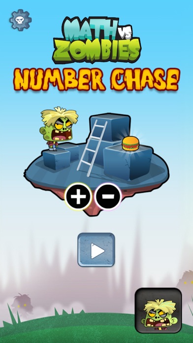 Screenshot #1 pour Number Chase - Math Vs Zombies - Math Games K4