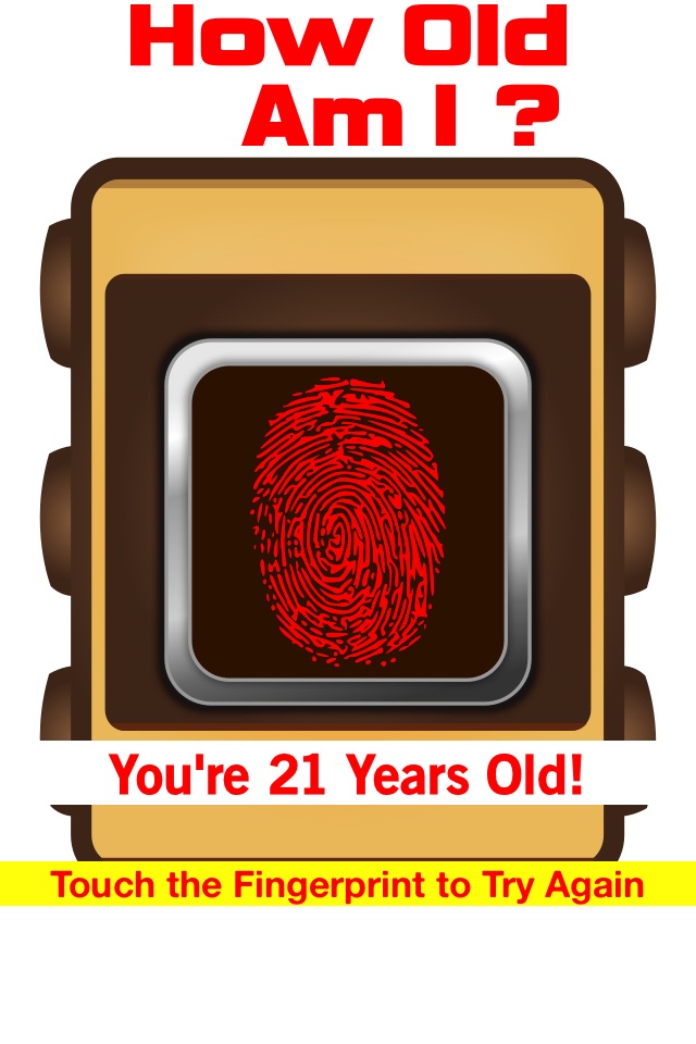 How Old Am I - Age Guess Scanner Fingerprint Booth Touch Test + HD screenshot 2