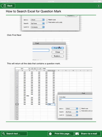 Guide for Microsoft Excel for Mac iPad screenshot 4 - Book app
