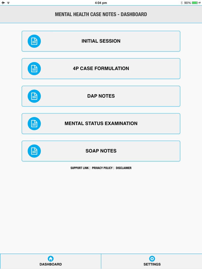 Mental Health Case Notes