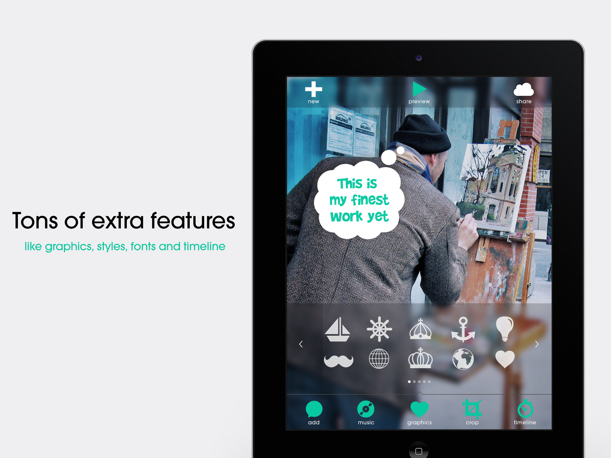 Pop Video - Movie Editor for Subtitles, Speech Bubbles and Music in your Videos
