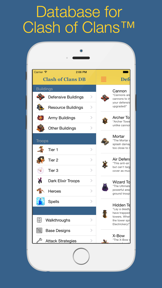 Database for Clash of Clans™ (unofficial) screenshot