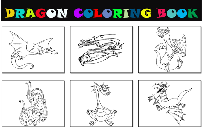 All New Dragon Painting Book for Kids