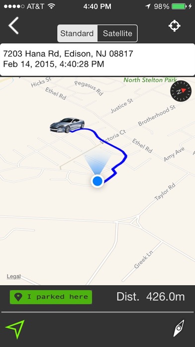 FindCar:Free iPhone screenshot 1 - Navigation app