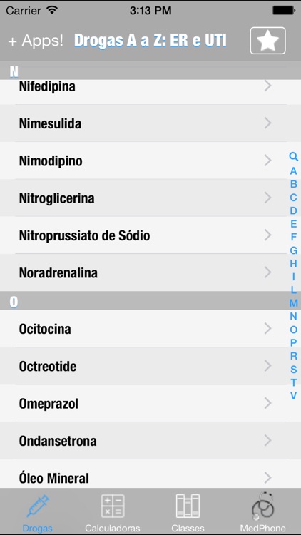 Drogas A a Z: Emergência e Terapia Intensiva