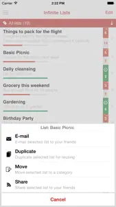 Infinite List - The Advanced Tasks, To-do & Checklist screenshot #4 for iPhone