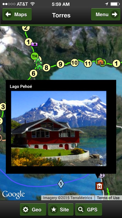 Torres del Paine Park Map