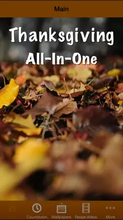Thanksgiving All-In-One (Countdown, Wallpapers, Recipes) iPhone image 1