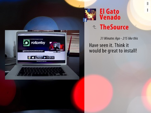 Screenshot #5 pour RollOnBy - Bring Your Social Media Feeds to Chromecast TV
