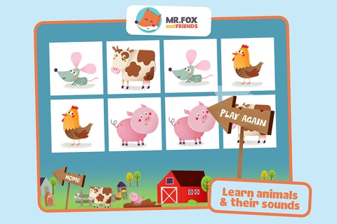 On the Farm - matching game for toddlers screenshot 2