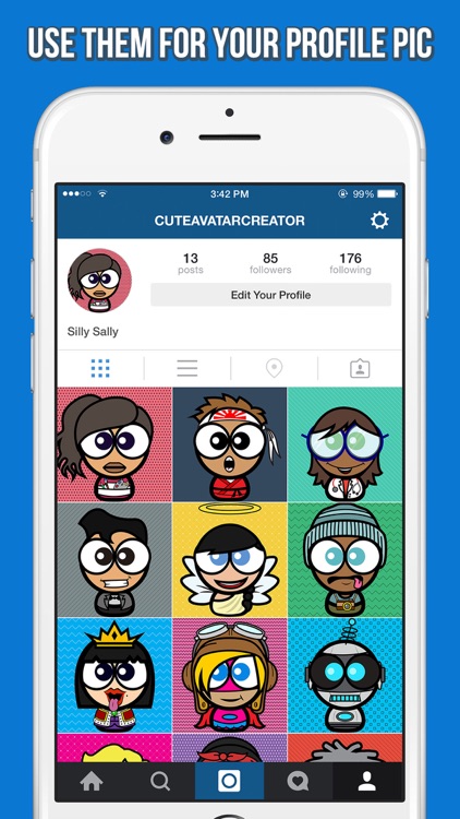 Cute Avatar Creator - Make Funny Cartoon Characters for Your Contacts or Profile Picture