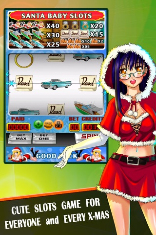 Santa Baby Slots - Platinum, Yachts, and '54 convertibles -  Free Casino Game screenshot 3