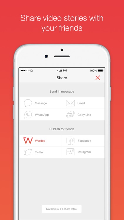 Wordeo: Upload & edit videos to create & share e-cards with your friends screenshot-4
