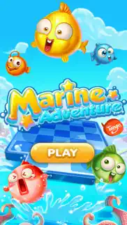 marine adventure -- collect and match 3 fish puzzle game for tango iphone screenshot 1