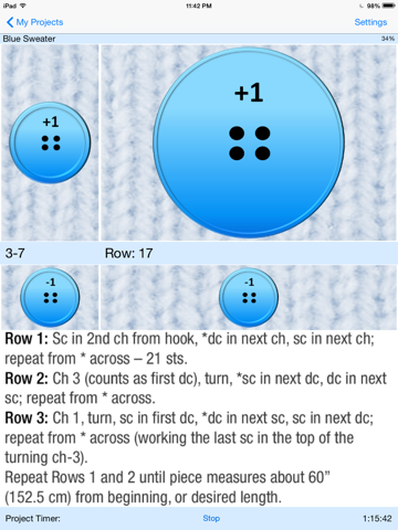 Screenshot #4 pour Knitting Buddy