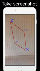 Angleous for iPhone as angle calculator screenshot