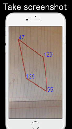 Angleous for iPhone as angle calculator screenshot 2