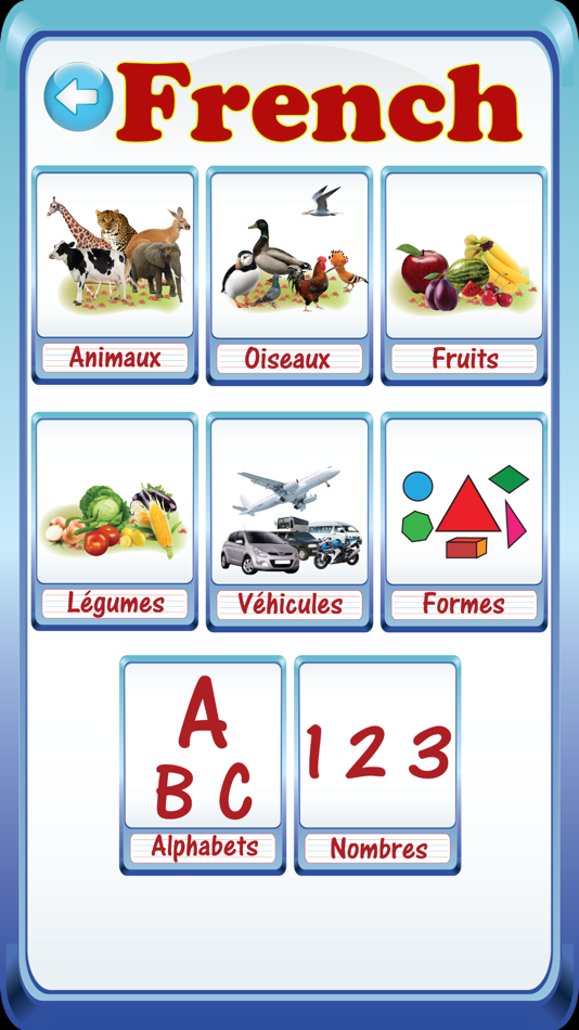 Preschooler Kids French ABC Alphabets & Numbers Flash Cards - 1.0 - (iOS)