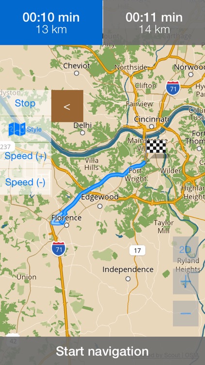 Kentucky Offline Map & Navigation & POI with Real Time Traffic Cameras Pro screenshot-3