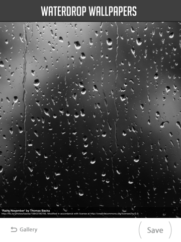 Screenshot #4 pour Waterdrop Wallpapers