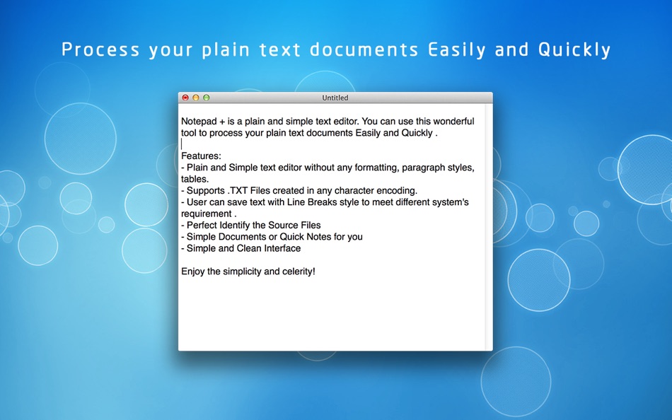 Notepad+ - Simple Document and Quick Note - 1.0.0 - (macOS)