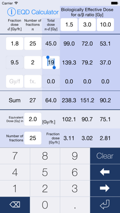 EQD Calculator screenshot 1