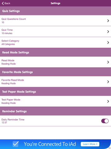 Exam Guide : GK Quiz iPad screenshot