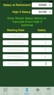 fedcalc fers and csrs annuity calculator iphone screenshot 3