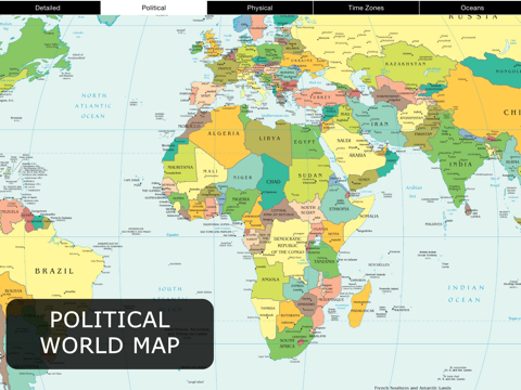 World Map for iPad FREEのおすすめ画像1