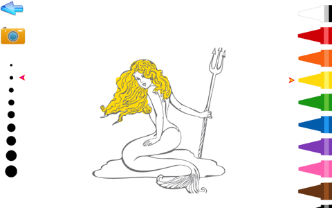 The Little Mermaid Coloring Book for Kids screenshot 2